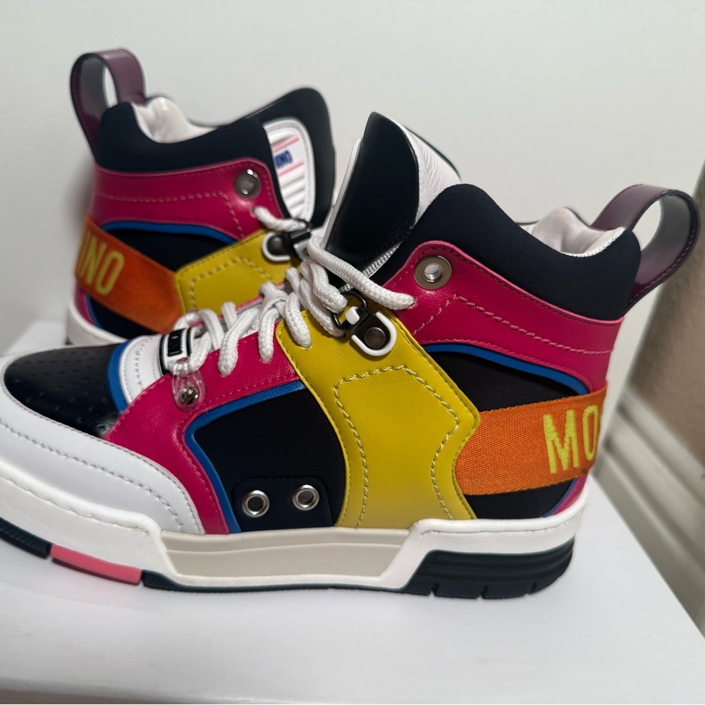 Colorful High-Top Sneakers
